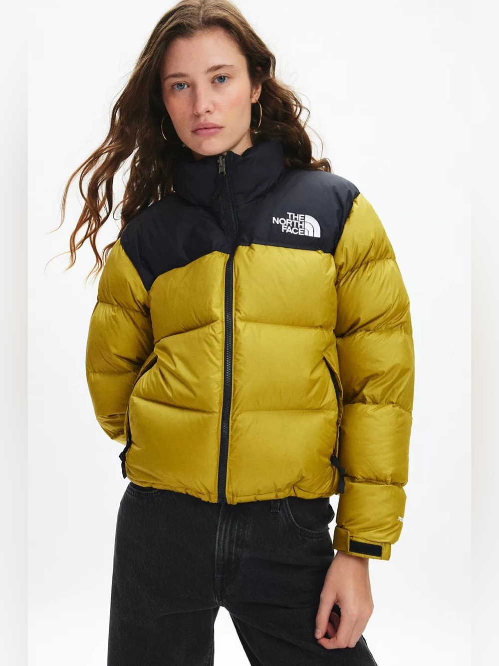 NWT The North Face 1996 Retro Nuptse 700 Down Jacket in Amber Green sz L